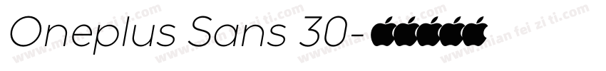 Oneplus Sans 30字体转换